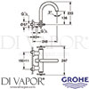 Grohe 25010003 GEN3 Mixer Spare Diagram