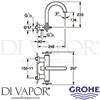 Grohe 25010003 Mixer Spare Diagram