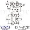 Grohe Sinfonia Chrome Bath Shower Mixer Dimensions