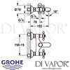 Grohe Sinfonia Chrome Gold Bath Shower Mixer Dimensions