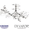 Grohe Sinfonia Chrome Gold Bath Shower Mixer Spares