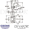 Grohe Atrio Bath Shower Mixer Dimensions