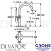 Grohe 25044003 Mixer Spare Diagram
