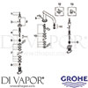 Grohe 25048000 GEN1 Spare Tech Diagram