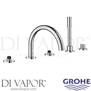Grohe 25049003 Atrio Chrome Five-Hole Bath Combination Spare Parts