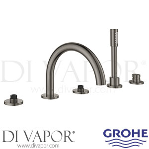 Grohe 25049AL3 Atrio Brushed Hard Graphite Five-Hole Bath Combination Spare Parts