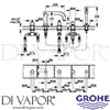 Grohe 25065000 Spare Diagram