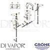 Grohe 25071000 Spare Tech Diagram