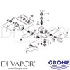 Grohe 25081 Mixer Spare Tech Diagram