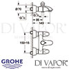 Grohe Aria Bath Shower Mixer Dimensions