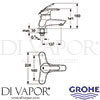 Grohe 25099000 Mixer Spare Diagram