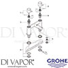 Grohe 25102 Spare Tech Diagram