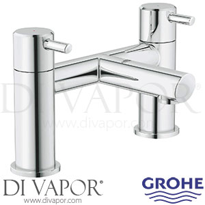 Grohe 25102000 Concetto Two-Handle Bath Filler Spare Parts