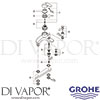 Grohe 25105000 Mixer Spare Diagram