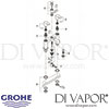 Grohe Eurostyle Cosmopolitan 2 Handled Bath Shower Mixer Spares