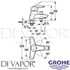 Grohe 25108 Mixer Spare Diagram