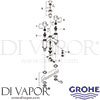 Grohe 25109000 Mixer Spare Tech Diagram