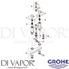 Grohe 25113 Mixer Spare Diagram