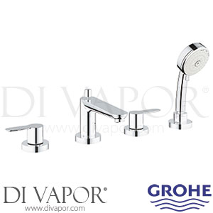 Grohe 2512000A BauEdge Four-Hole Bath Combination Spare Parts