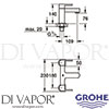 Grohe 25132003 Spare Diagram