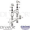 Grohe 25132003 Spare Tech Diagram