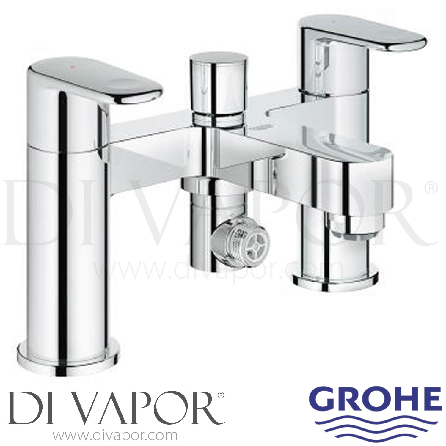 Grohe 25133002 Europlus TwoHandled Bath / Shower Mixer (1/2 Inch
