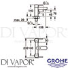 Grohe 25133003 Mixer Spare Diagram