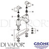 Grohe 25136000 Spare Diagram