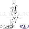 Grohe 25137000 Mixer Spare Diagram