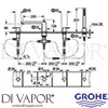Grohe 25139000 Spare Diagram