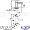 Grohe 25146001 Spare Diagram