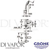Grohe 25174000 Spare Diagram