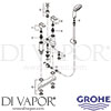 Grohe 25177000 Spare Diagram