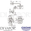 Grohe 25182001 Spare Diagram