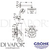 Grohe 25183001 Spare Diagram