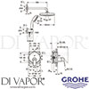 Grohe 25219001 Spare Diagram