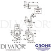Grohe 25220001 Spare Diagram