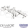 Grohe 25450001 Mixer Spare Tech Diagram