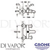 Grohe 25452001 Mixer Spare Diagram