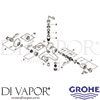 Grohe 25452001 Mixer Spare Tech Diagram