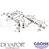 Grohe 25453001 Mixer Spare Tech Diagram