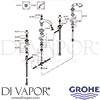 Grohe 25502001 Spare Diagram
