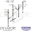 Grohe 25502BE1 Spare Diagran