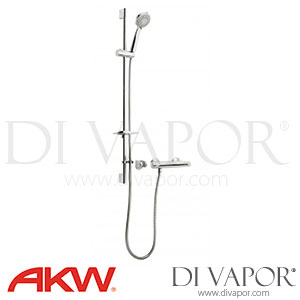 AKW 25658 Vettora Thermostatic Bar Mixer Valve with Kit Shower Spare Parts