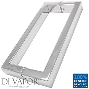 256mm Shower Door Handles (25.6cm Hole to Hole) - Stainless Steel