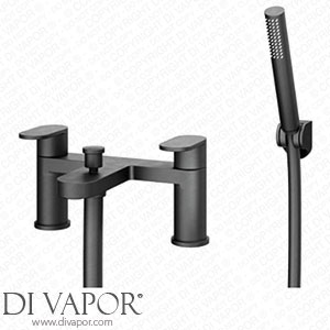 Wickes 257737 Beckington Double Lever Deck Mounted Bath Shower Mixer Tap - Matt Black Spare Parts