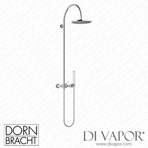 Dornbracht Vaia Exposed Shower Set with Shower Mixer without Hand Shower - Chrome 26 632 809-000010 Spare Parts