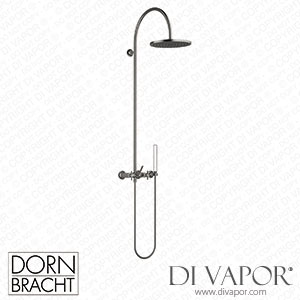 Dornbracht Vaia Showerpipe with Shower Mixer without Hand Shower - Brushed Dark Platinum 26 632 809-99 Spare Parts