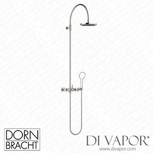 Dornbracht Tara Showerpipe with Shower Mixer without Hand Shower - Brushed Platinum 26 632 892-06 Spare Parts