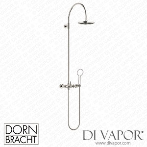 Dornbracht Tara Showerpipe with Shower Mixer without Hand Shower - Platinum 26 632 892-08 Spare Parts